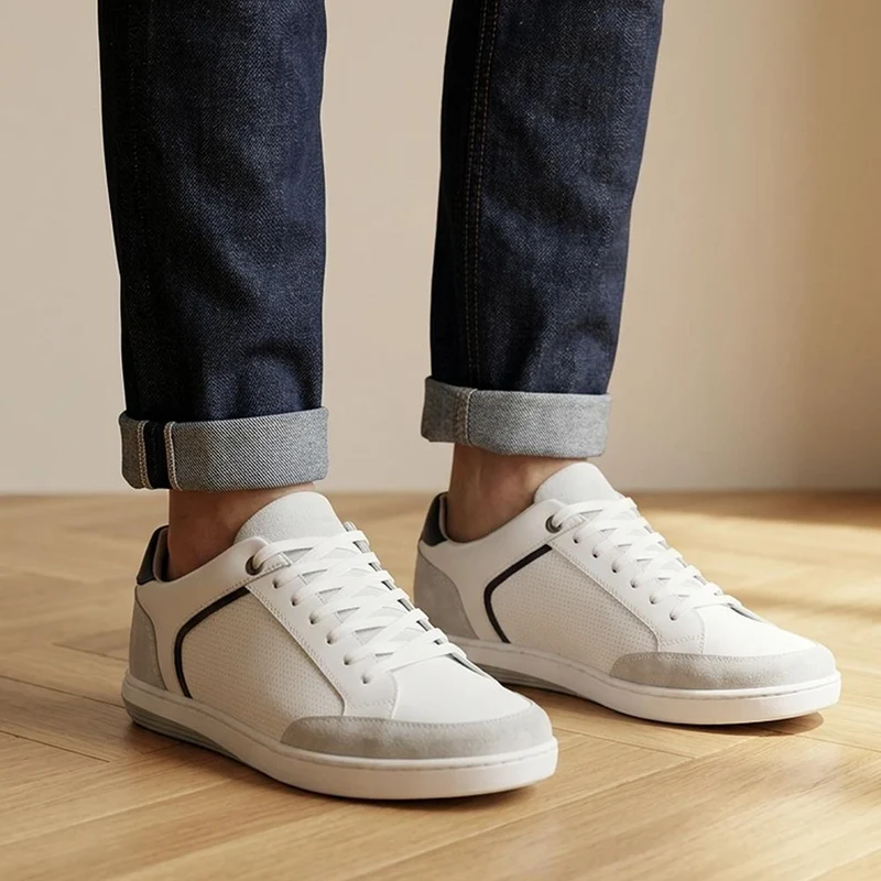 San Diego Leather Trainers - SANDIEGO / 327 427 - White