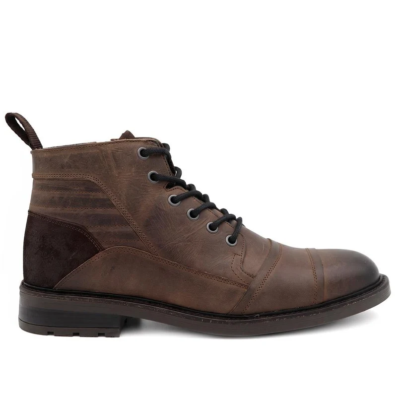 Everett Wide Fit Leather Boots - EVERETT / 330 101