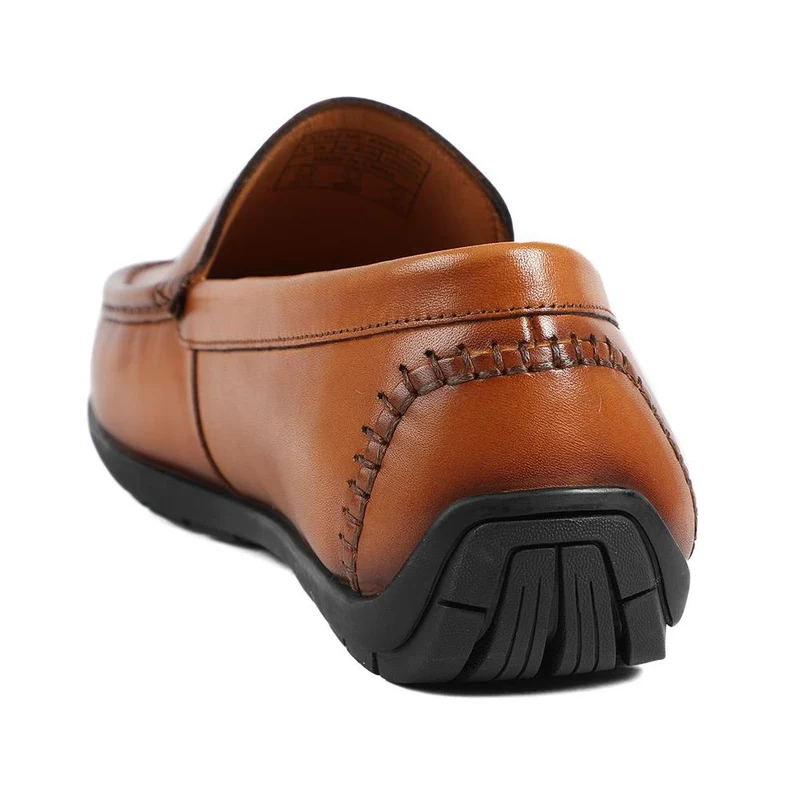 Rawston Wide Fit Smart Leather Slip-On Shoes - RAWSTON / 327 069 - Tan