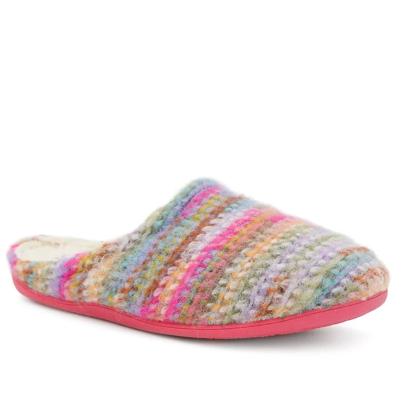 Frisbee Mule Slippers - FRISBEE / 330 047 - Pink Multi