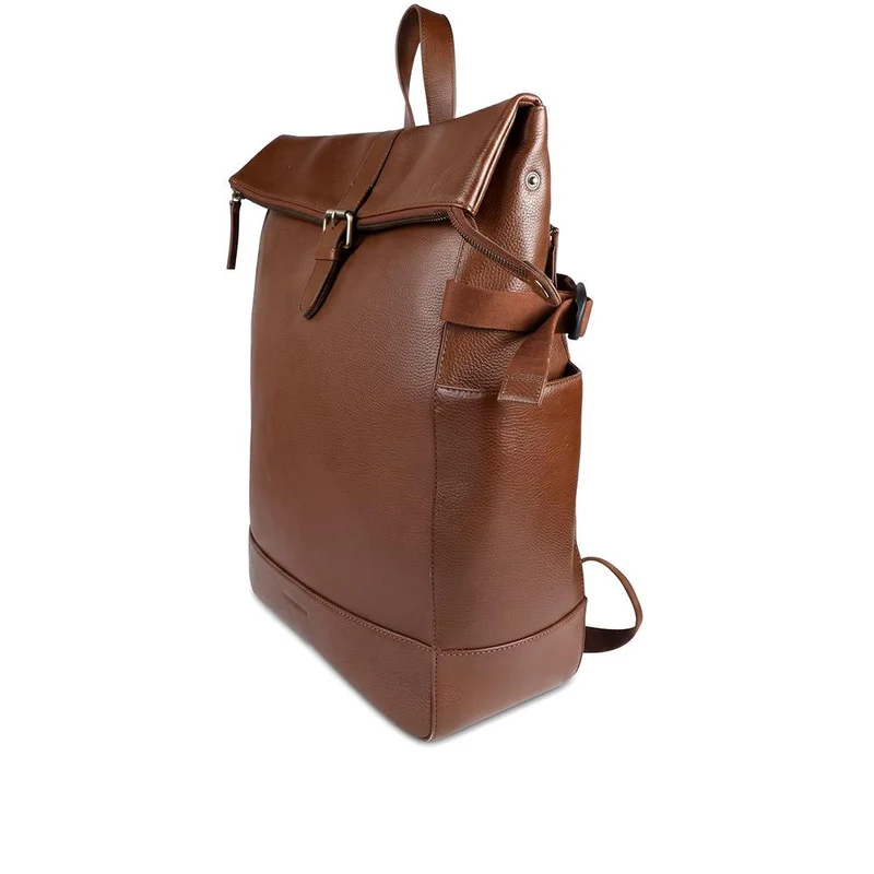 Uphall Leather Backpack - UPHALL / 328 520 - Tan Grain