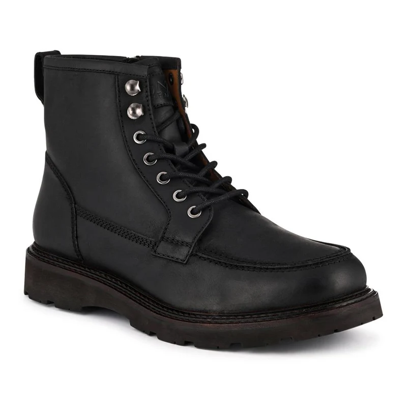 Essex Chunky Leather Boots - ESSEX / 328 074 - Black