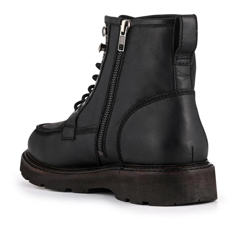 Essex Chunky Leather Boots - ESSEX / 328 074 - Black
