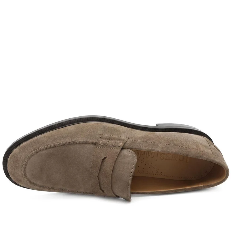 Raynor Smart Leather Penny Loafers - RAYNOR / 329 983 - Taupe Suede