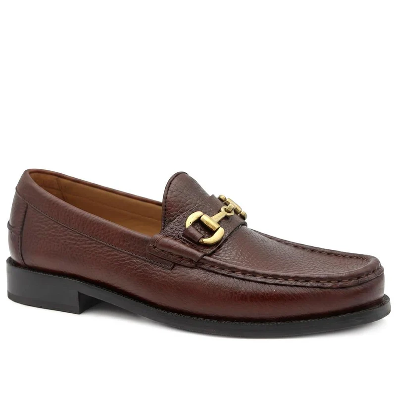 Roan Leather Slip-On Shoes - ROAN / 326 791 - Tan Grain