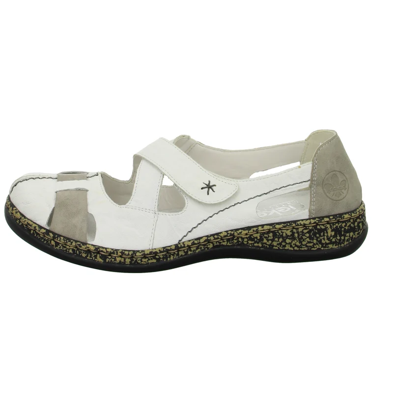 Rieker Slipper/Kletthalbschuh luftdurchlässig (durchbrochenes/geflochtenes Obermaterial)