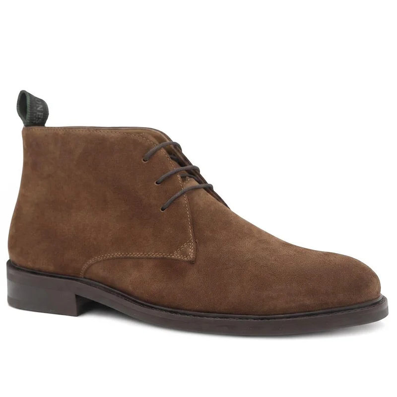 Deacon Wide Fit Suede Leather Chukka Boots - DEACONWIDE / 329 944 - Brown Suede