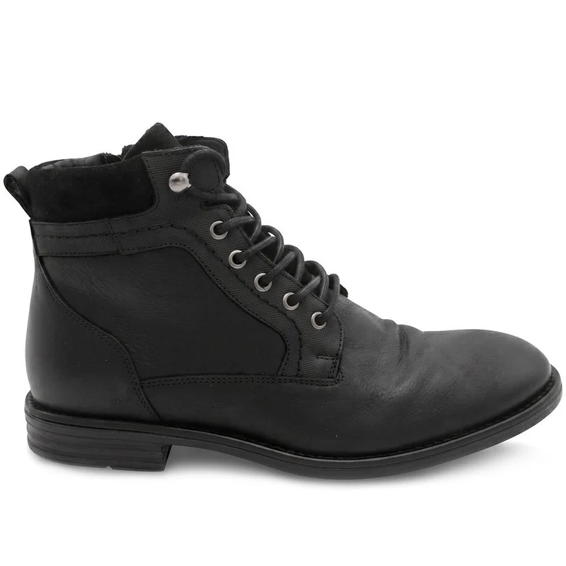 Docklands Leather Lace-Up Boots - DOCKLANDS / 321 008 - Black