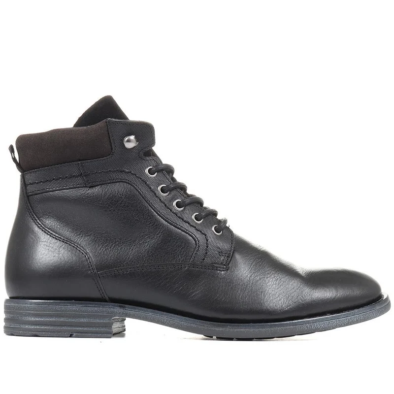 Docklands Leather Lace-Up Boots - DOCKLANDS / 321 008 - Black