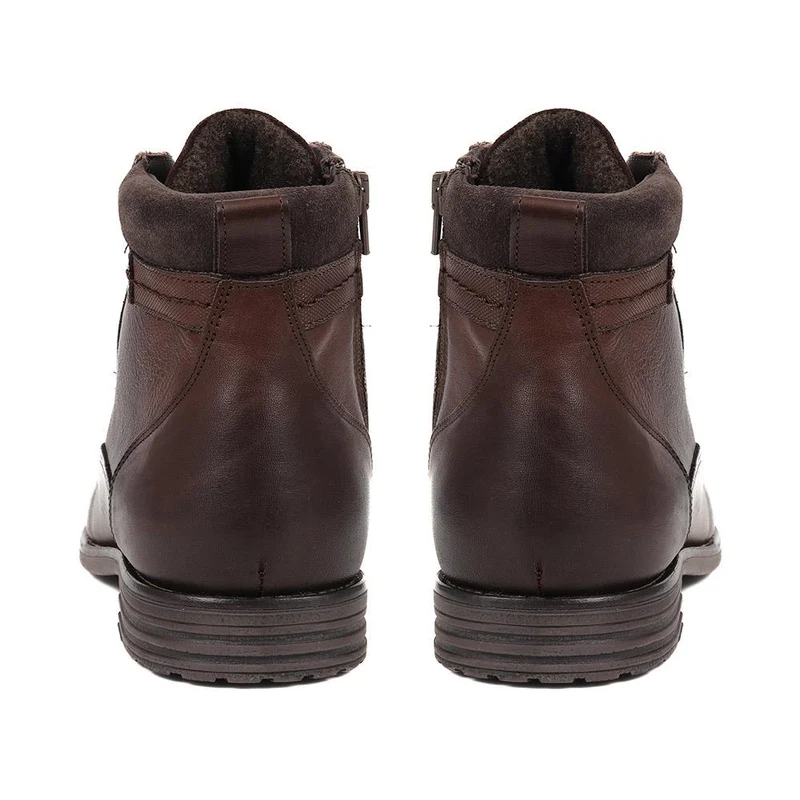 Docklands Leather Lace-Up Boots - DOCKLANDS / 321 008 - Dark Brown
