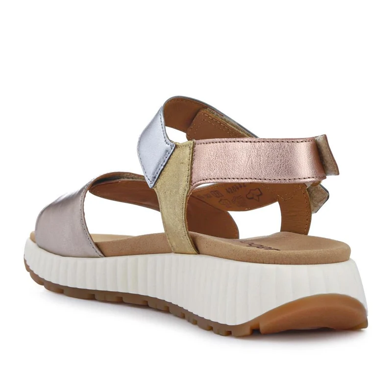 Gifted Gabor Leather Touch-Fasten Sandals - GAB41509 / 326 994 - Metallic