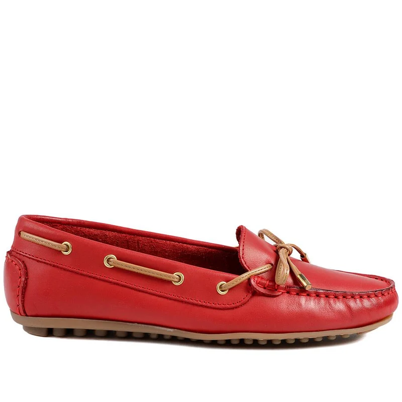 Perri Leather Loafers - PERRI / 325 191 - Red