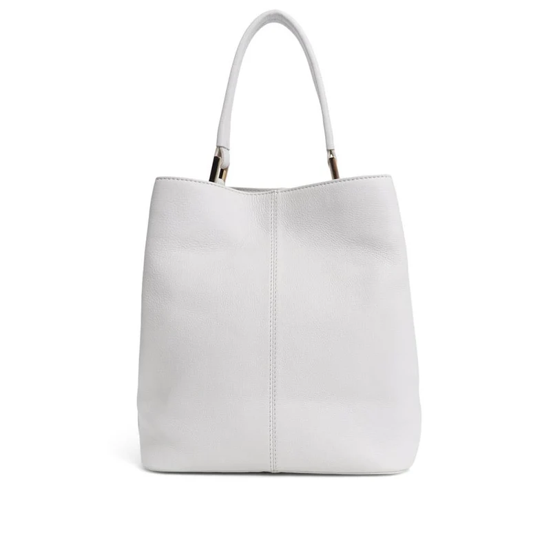 Verna Leather Shoulder Bag - VERNA / 325 467 - White
