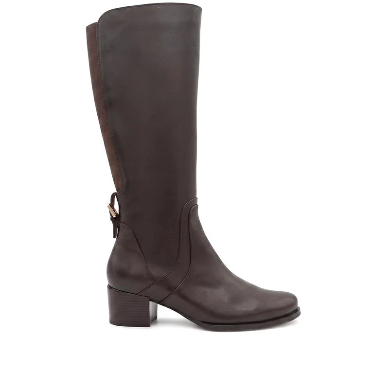 Dancer Premium Leather Calf-Length Boots - DANCER / 328 018