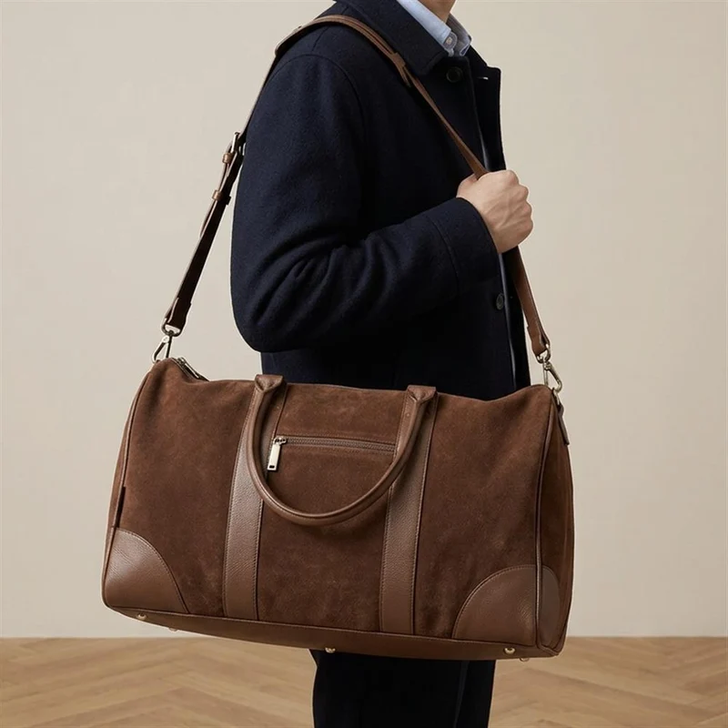 Upington Weekend Bag - UPINGTON / 325 626 - Cognac Suede