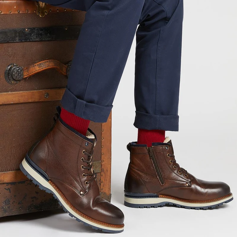 Ealing Leather Ankle Boots - EALING / 321 007 - Brown