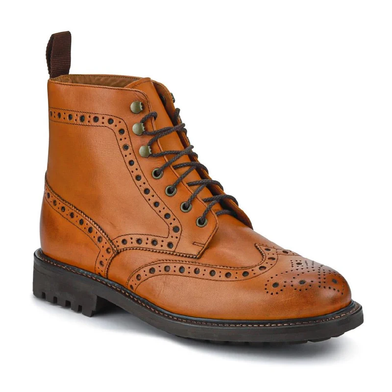Baker Street Goodyear Welted Ankle Boots - BAKERSTREET / 320 734 - Tan