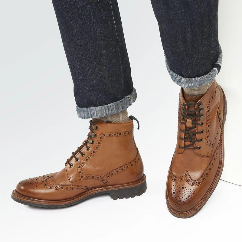 Baker Street Goodyear Welted Ankle Boots - BAKERSTREET / 320 734 - Tan