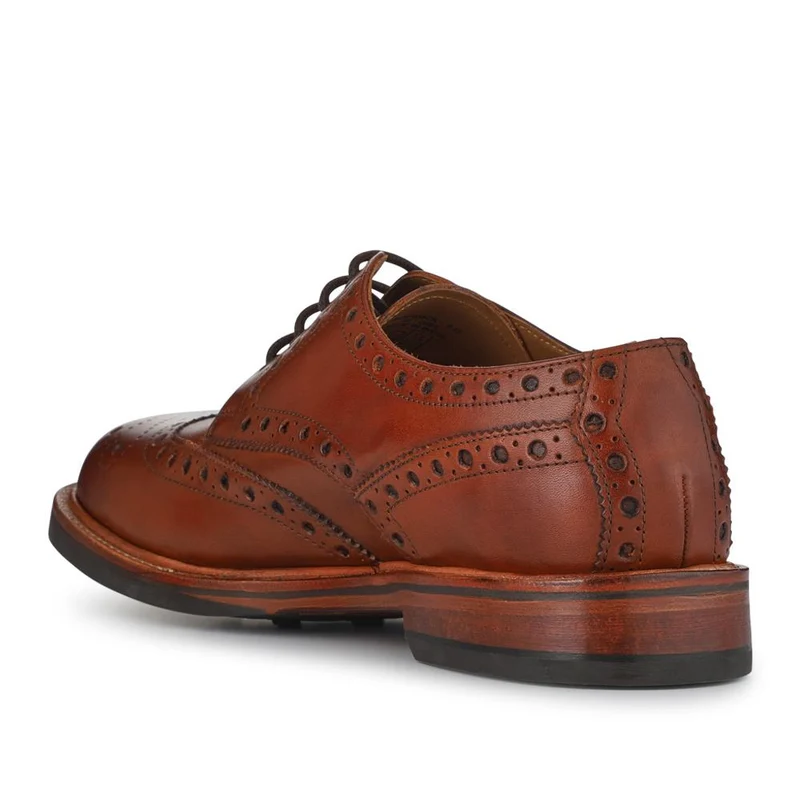 Bushwick1 Buffalo Leather Brogues - BUSHWICK1 / null - Cognac