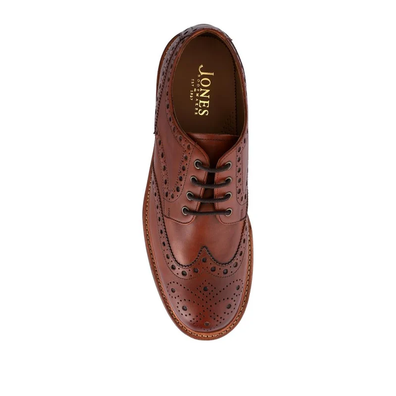 Bushwick1 Buffalo Leather Brogues - BUSHWICK1 / null - Cognac