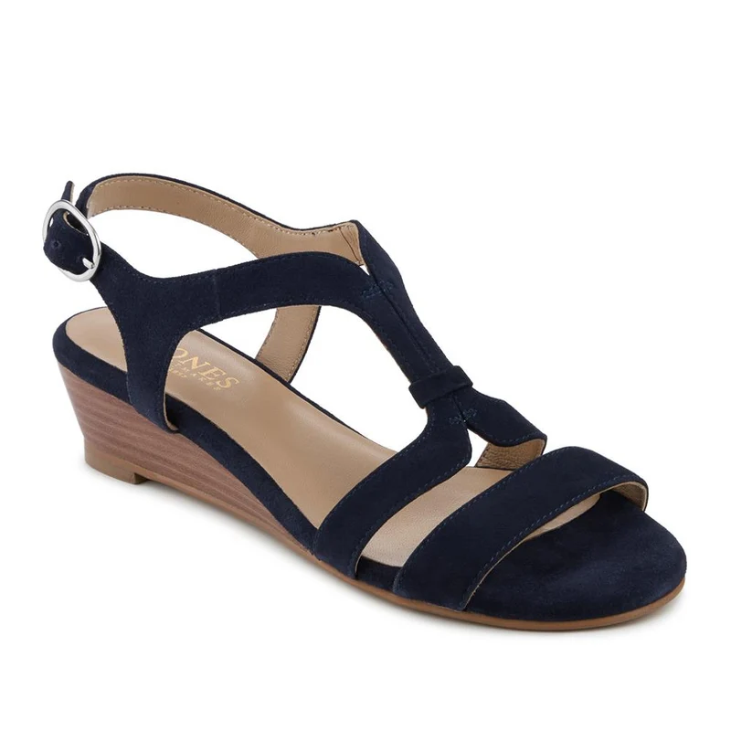 Gravina Leather Slingback Sandals - GRAVINA / 328 916 - Navy Suede