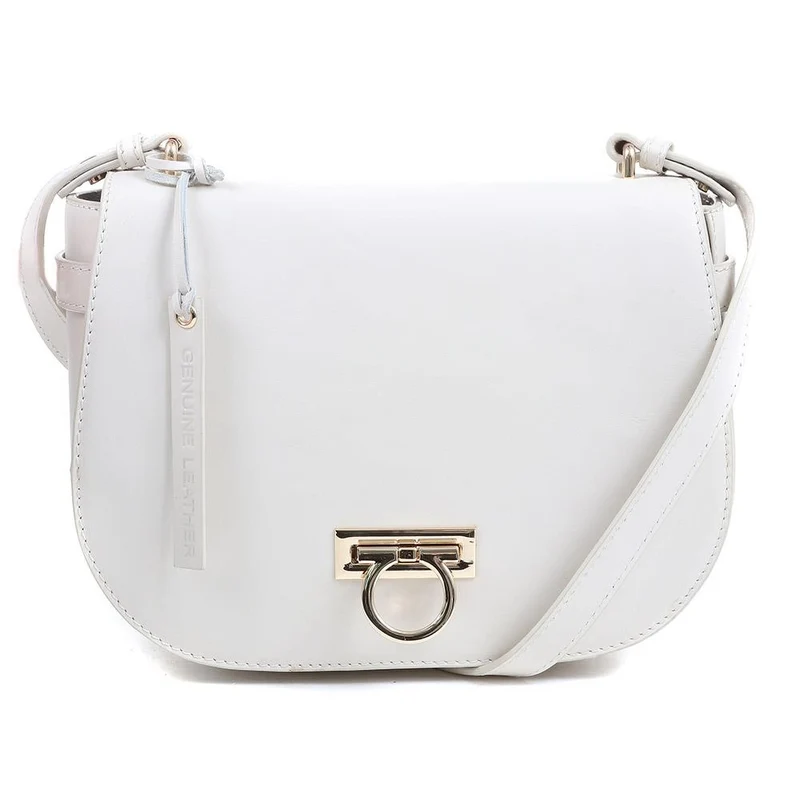 Leather Saddle Bag - VESPER / 323 895 - Off White