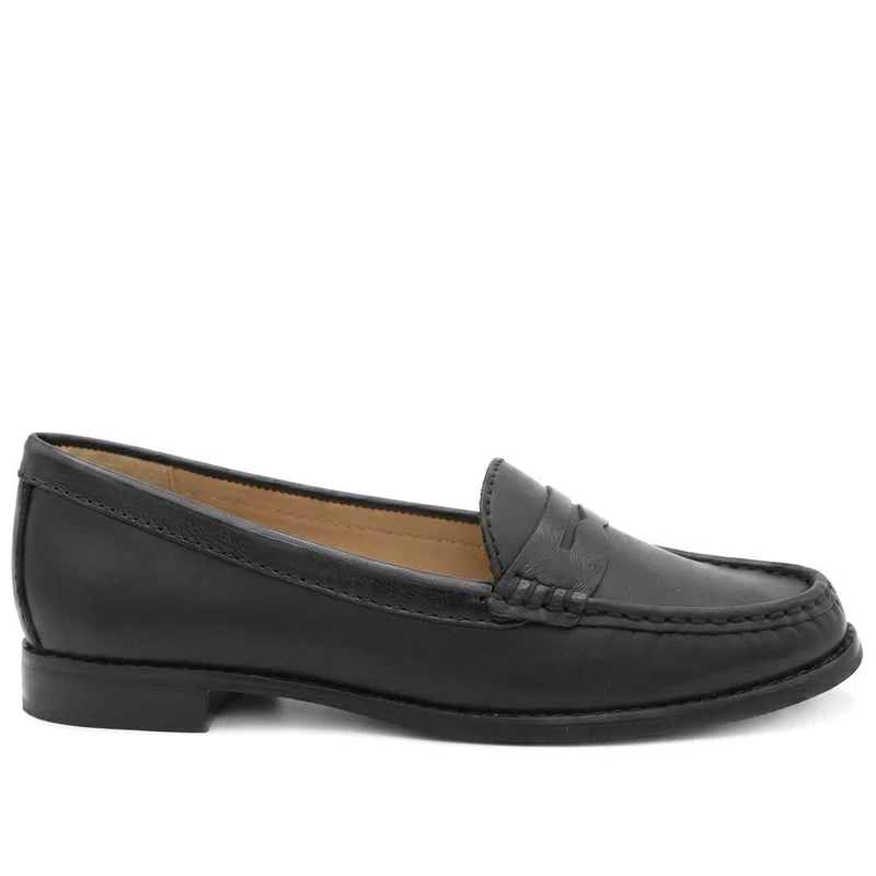 Jones 24/7 TamsynWide Leather Penny Loafers - TAMSYNWIDE / 329 035 - Black Leather