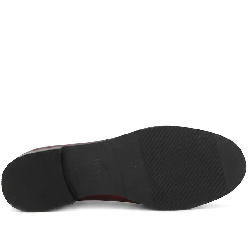 Lorella Wide-Fit Slip-On Shoes - LORELLAWIDE / 327 459 - Burgundy Leather