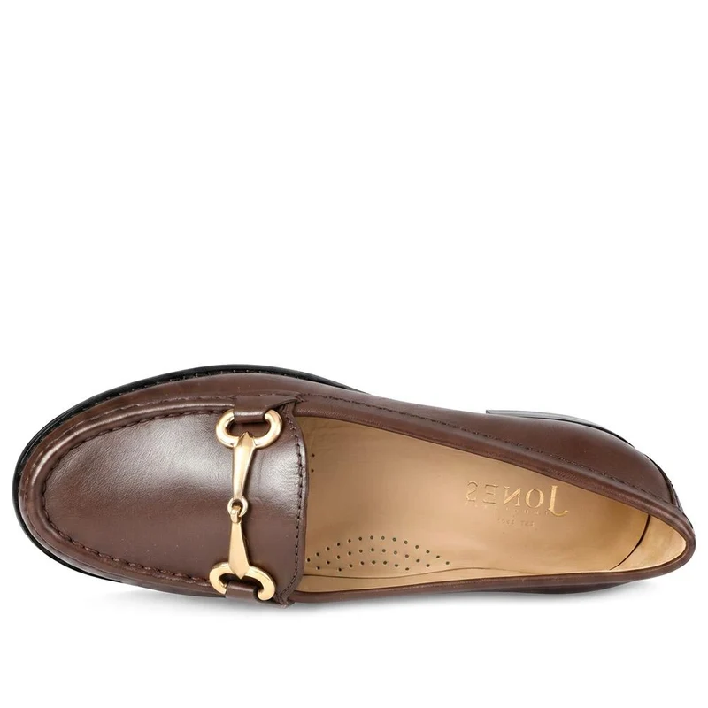 Lorella Wide-Fit Slip-On Shoes - LORELLAWIDE / 327 459 - Chocolate Leather