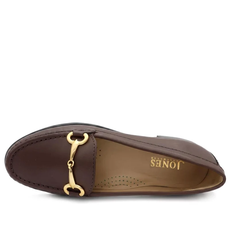 Lorella Leather Heeled Loafers - LORELLA / 327 456 - Chocolate Leather
