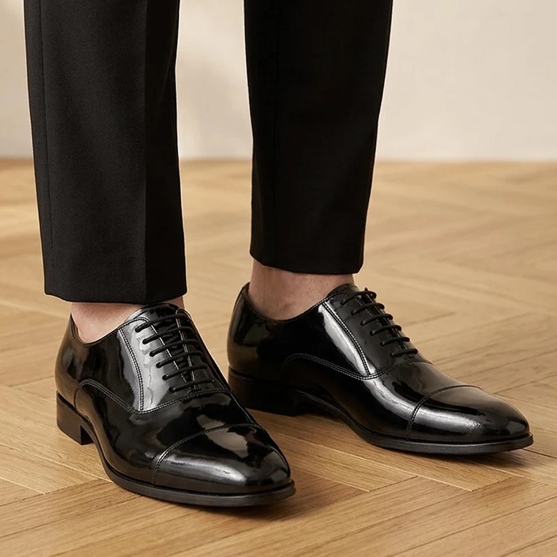 Marvin Leather Oxford Shoes - MARVIN / 325 748 - Black Patent