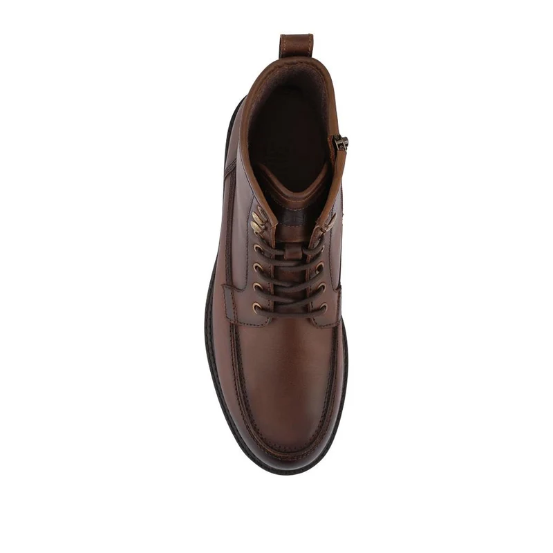Essex Chunky Leather Boots - ESSEX / 328 074 - Dark Brown