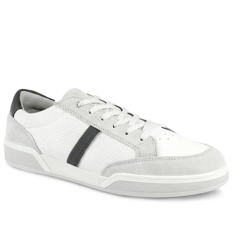 Salvator Wide Fit Leather Trainers - SALVATOR / 329 185 - White
