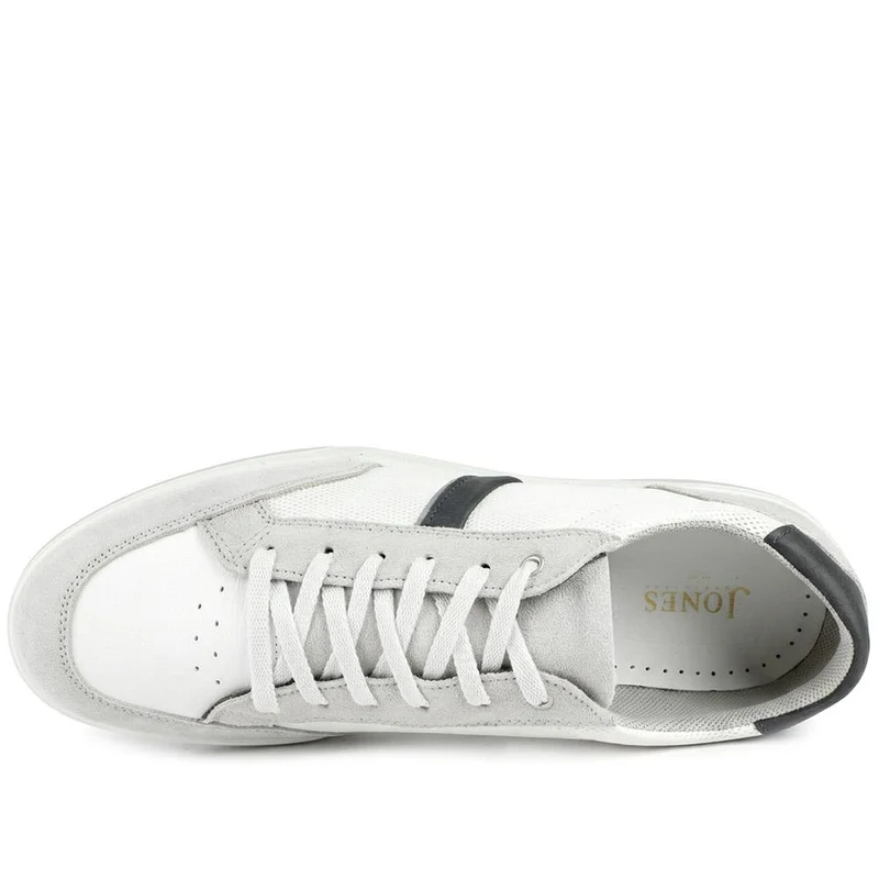 Salvator Wide Fit Leather Trainers - SALVATOR / 329 185 - White