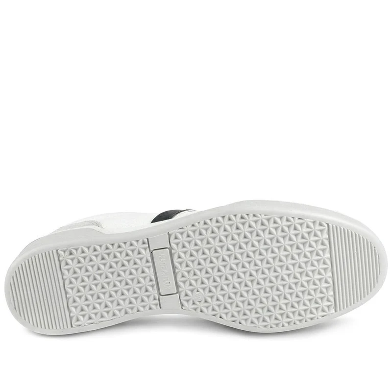 Salvator Wide Fit Leather Trainers - SALVATOR / 329 185 - White