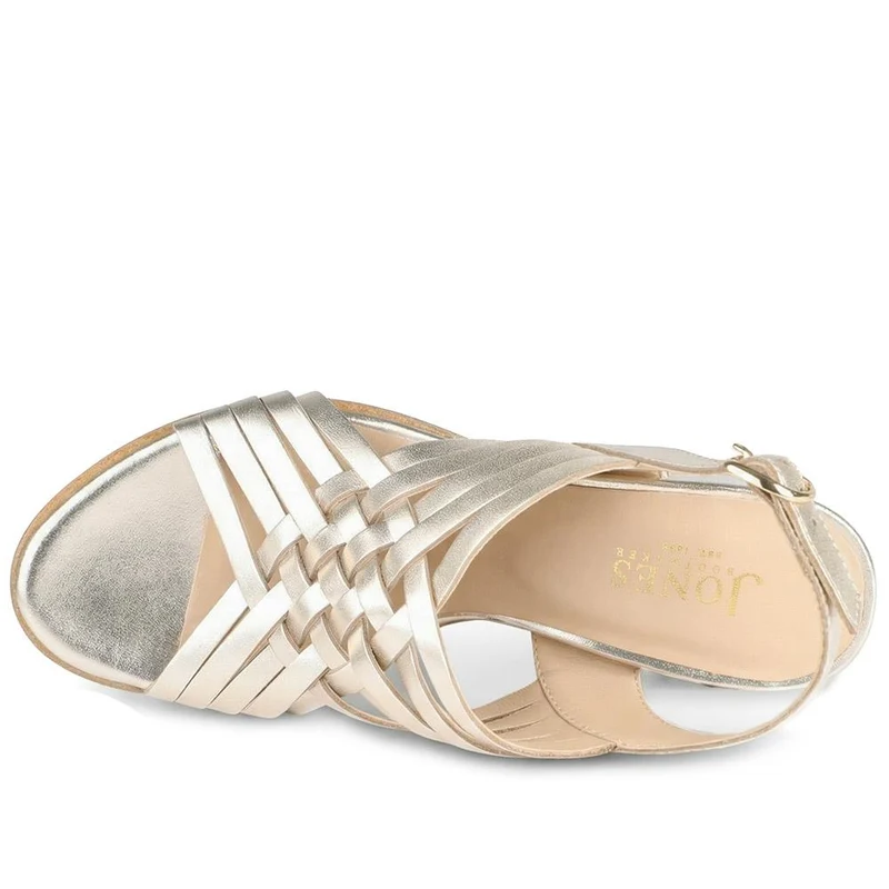 Hosanna Heeled Sandals - HOSANNA / 329 091 - Gold Leather