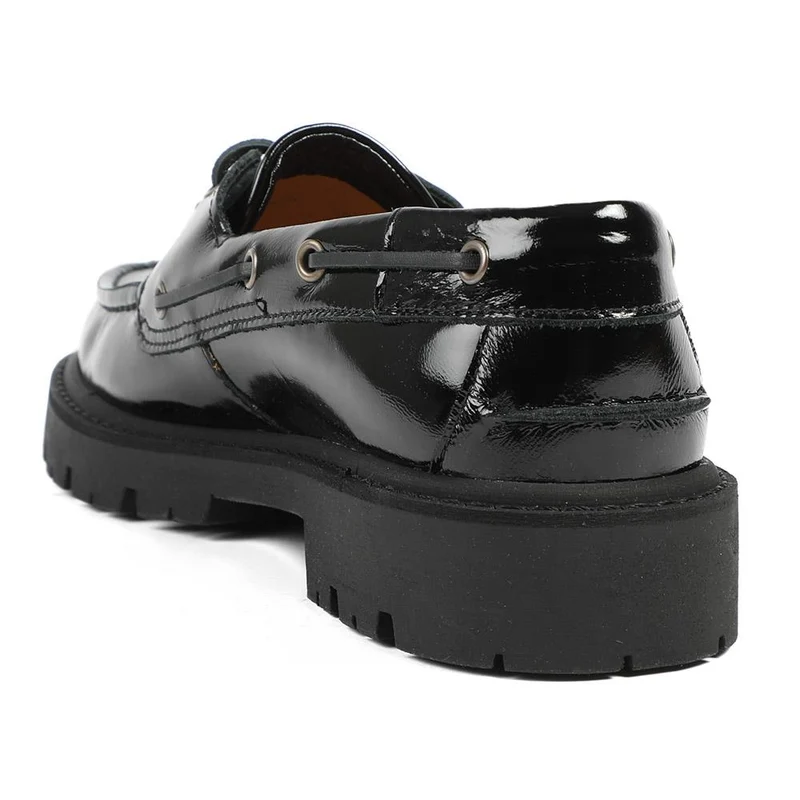 Perdita Leather Platform Moccasins - PERDITA / 328 592 - Black Patent