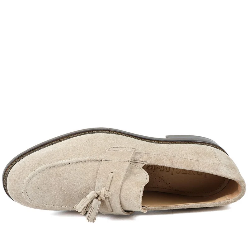 Rodrigo Wide-Fit Leather Tassel Loafers - RODRIGO / 327 901 - Sand Suede