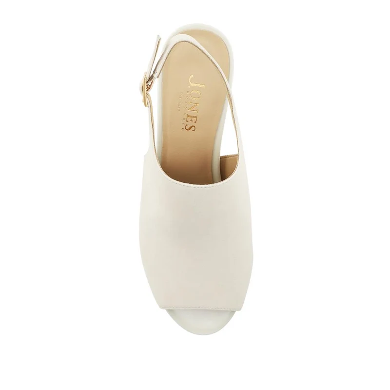 Xandra Smart Leather Slingback Peep Toe Sandals - XANDRA / 329 032 - Off White Nubuck