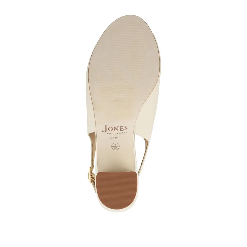 Xandra Smart Leather Slingback Peep Toe Sandals - XANDRA / 329 032 - Off White Nubuck