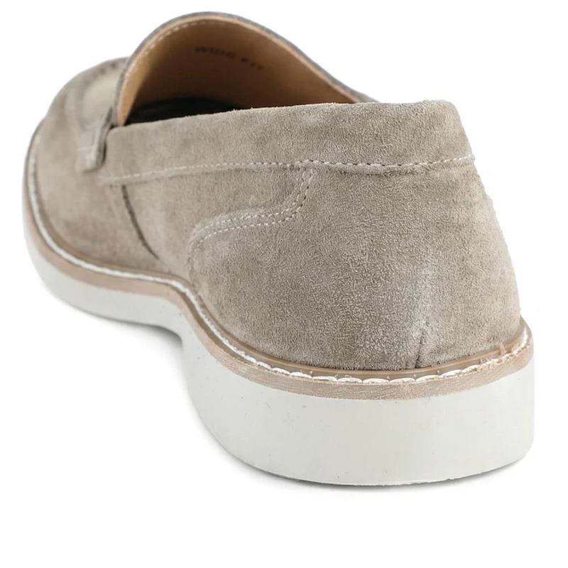 Ryland Wide Fit Leather Loafers - RYLAND / 329 187 - Taupe Suede