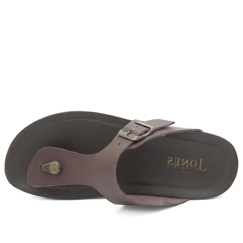 Wales Leather Toe Post Mules - WALES / 329 192 - Brown