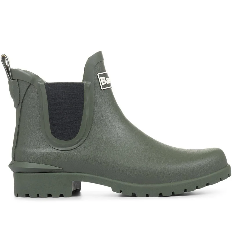 Wilton Wellie Ankle Boots - BARBR28514 / 313 961 - Olive