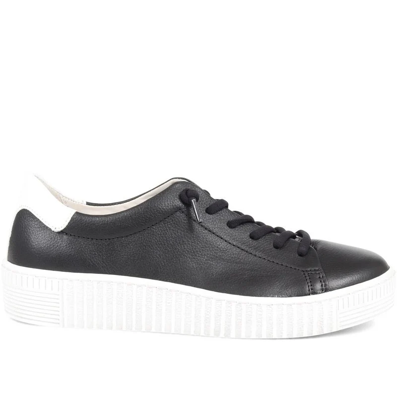 Woodall Leather Trainers - GAB37505 / 323 292 - Black
