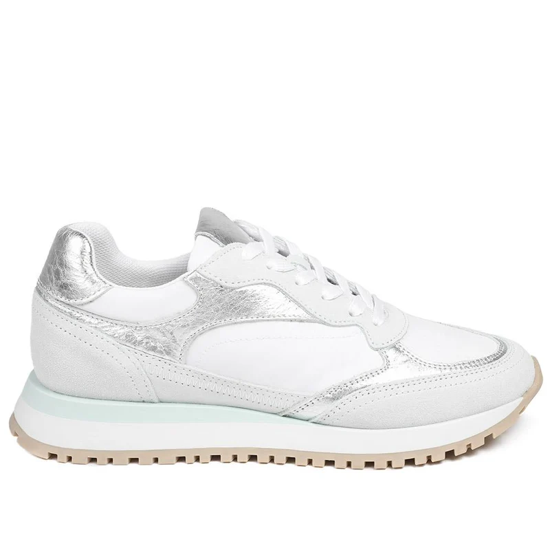 Asha Leather Wedge Trainers - ASHA / 329 137