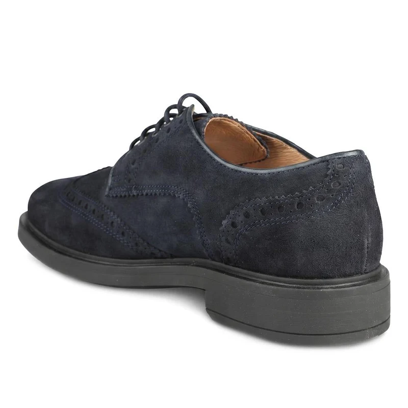 Karkor Leather Brogue Shoes - KARKOR / 330 218 - Blue Suede