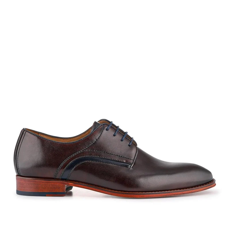 Jammer Smart Leather Lace-Up Shoes - JAMMER / 327 904 - Dark Brown