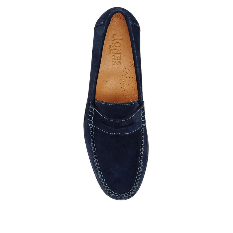 Quennell Leather Penny Loafers - QUENNELL / 326 786 - Navy Suede