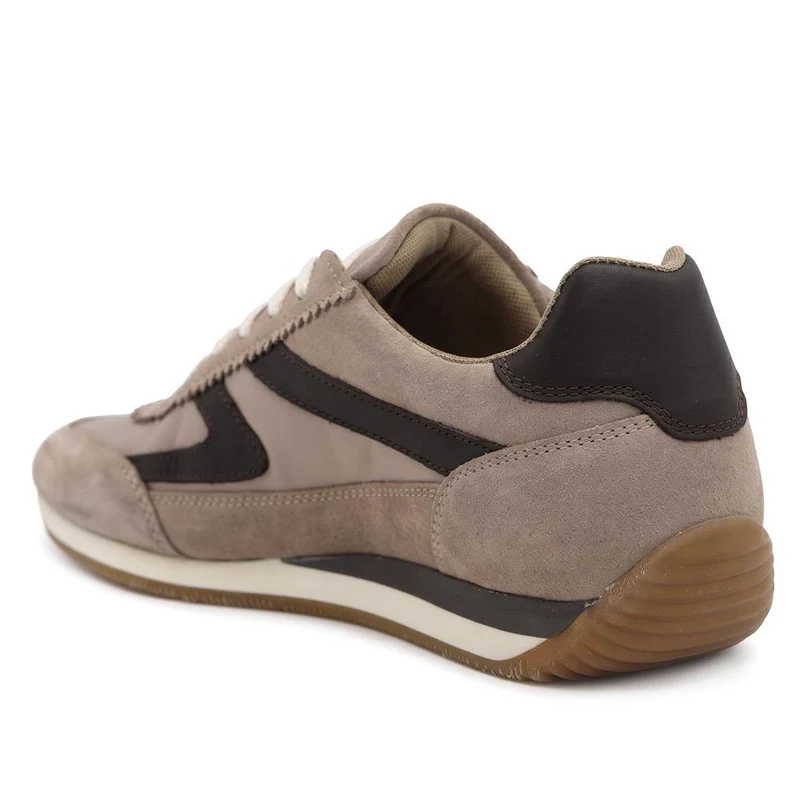 Aeries Leather Lace Up Trainers - AERIES / 329 809 - Beige-Brown
