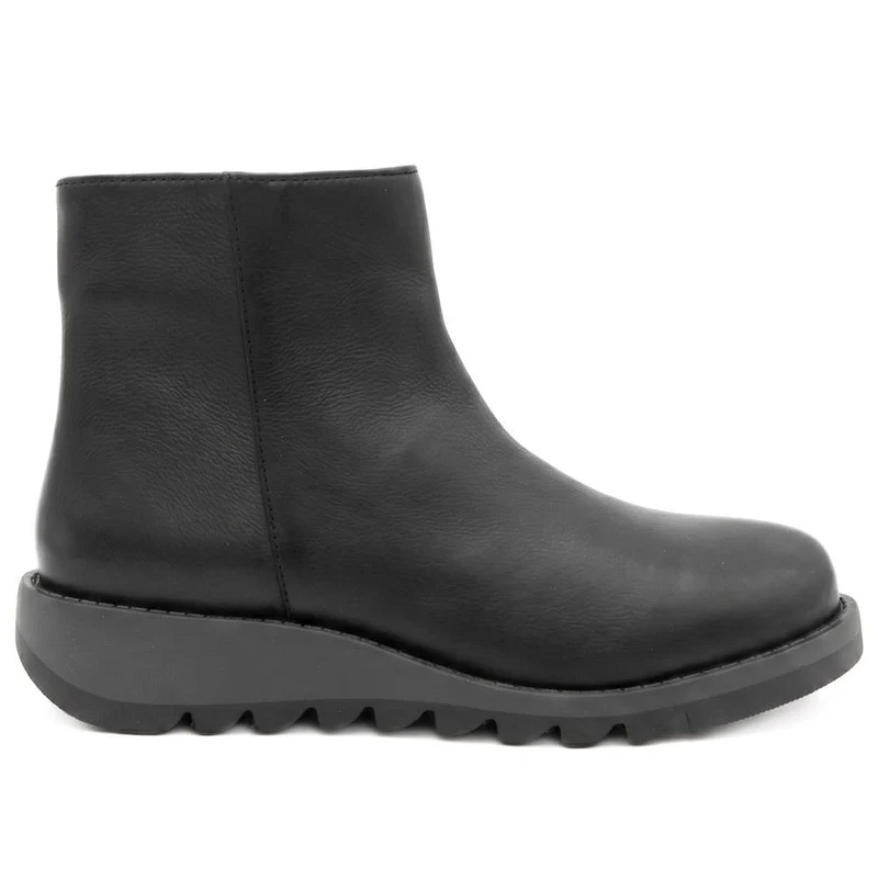 Marianne2 Leather Chunky Ankle Boots - MARIANNE2 / 329 732 - Black